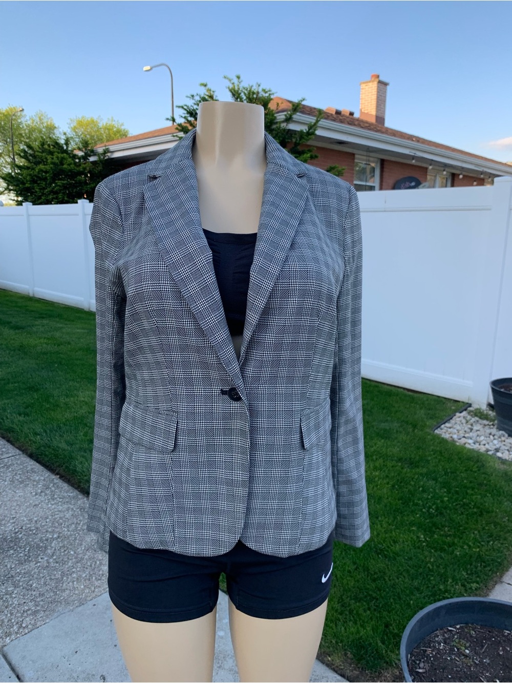 7th Avenue New York & Co one Button Blazer Jacket Womens Sz 6